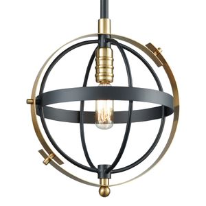 Caldwell 10'' Wide 1-Light Mini Pendant - Matte Black 6