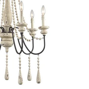 Sommieres 25'' Wide 6-Light Chandelier - Antique French Cream 4