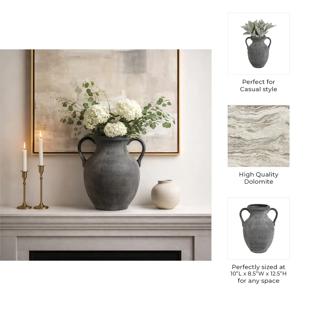 ALTONMILL BLACK VASE 13 (IN)