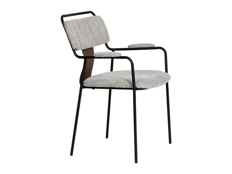 Couva Dining Chair Gray Tweed 7