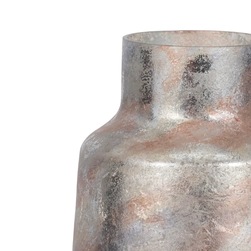 ORIONPARK GRAY GLASS VASE 17 (IN)