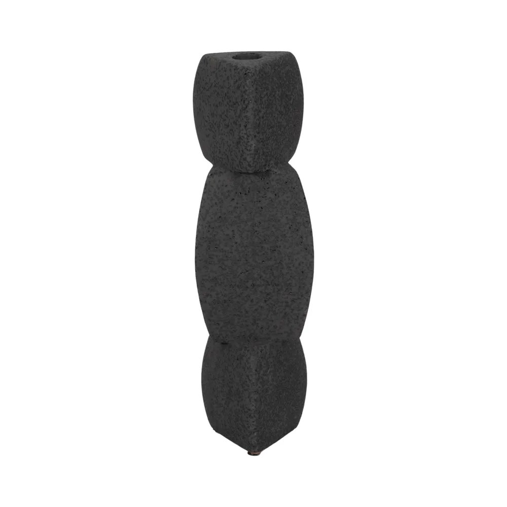 ENNISVALE BLACK CANDLE HOLDER 12 (IN)