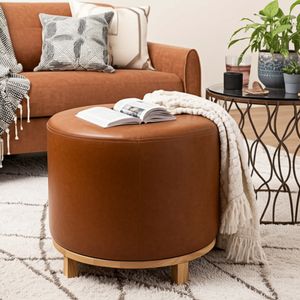 BAYARDGATE BROWN OTTOMAN 18 (IN) 11