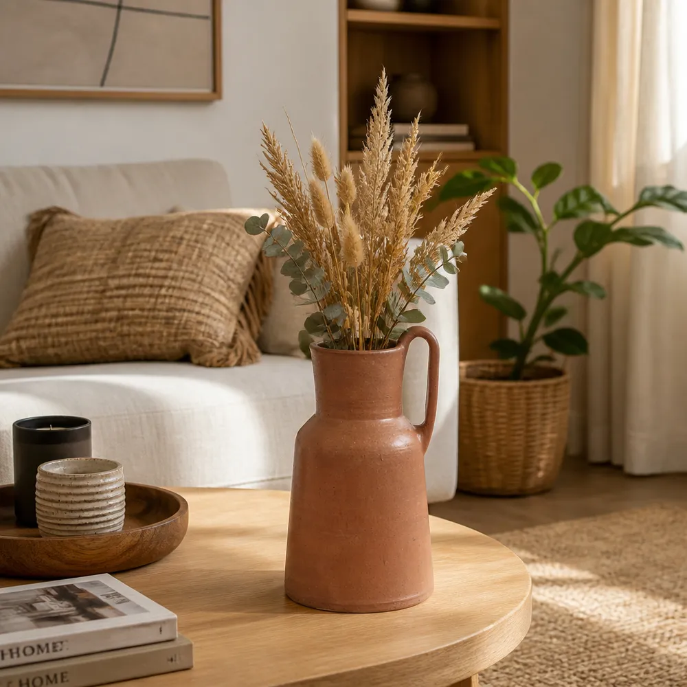 KIRAMOOR RED VASE 13 (IN)