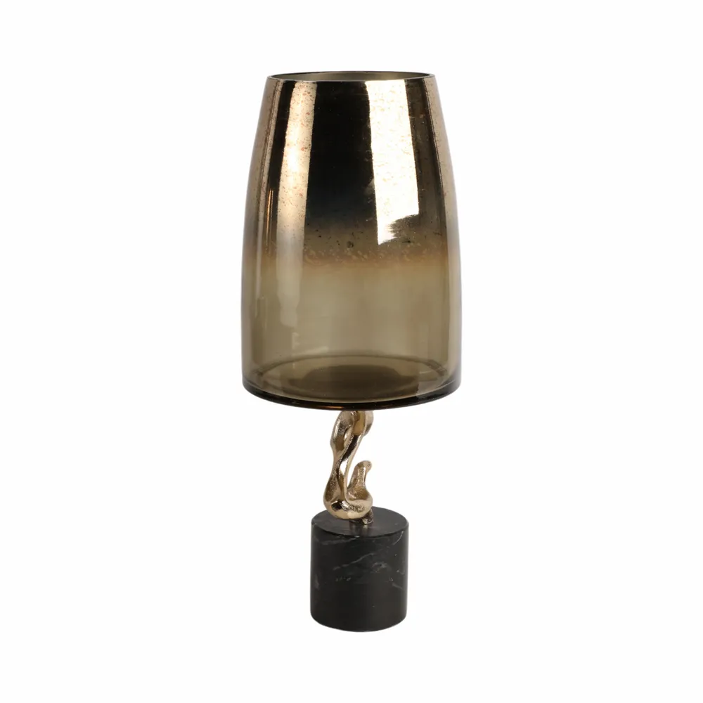 CARTERLAND GOLD GLASS VASE 19 (IN)