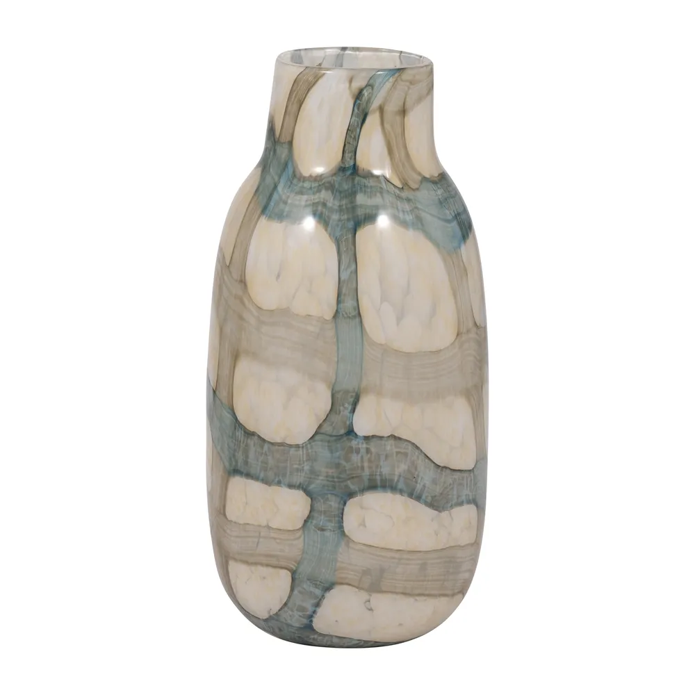 CRANEWORTH BLUE GLASS VASE 13 (IN)