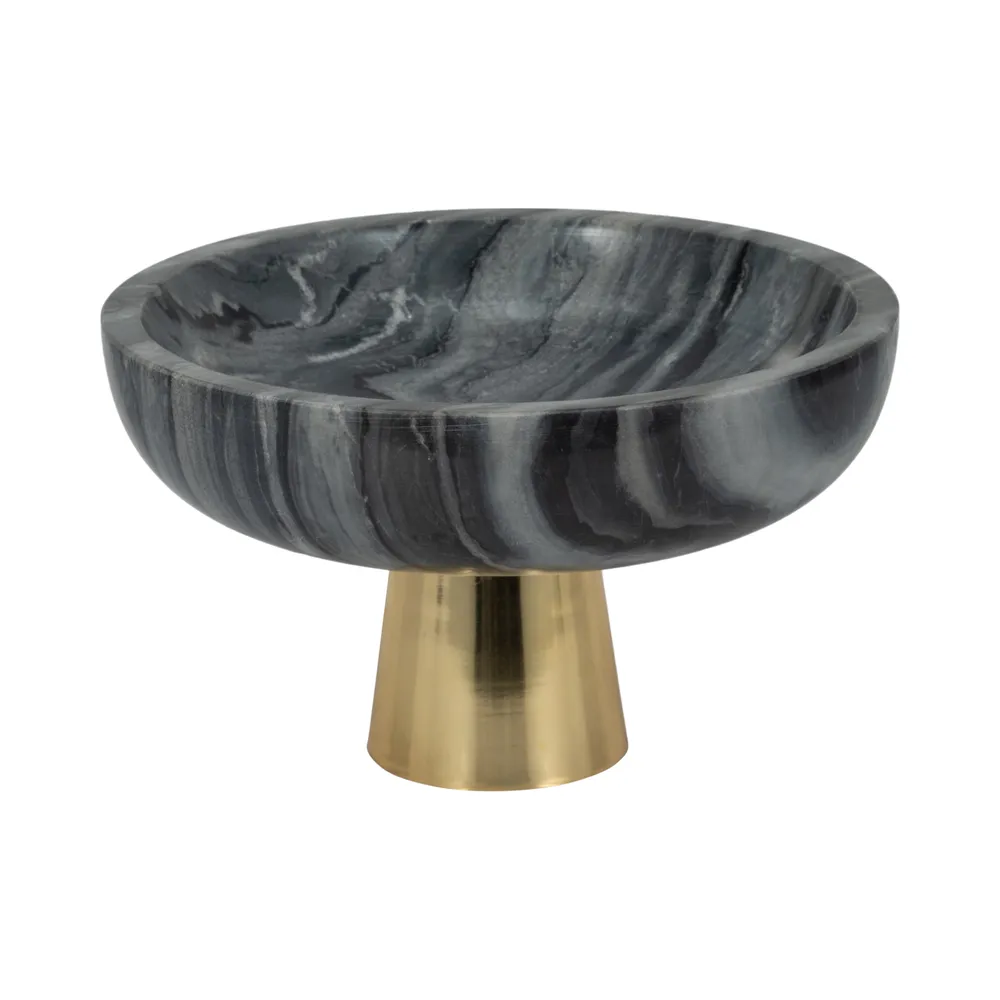 CARVERROSE GRAY BOWL 8 (IN)