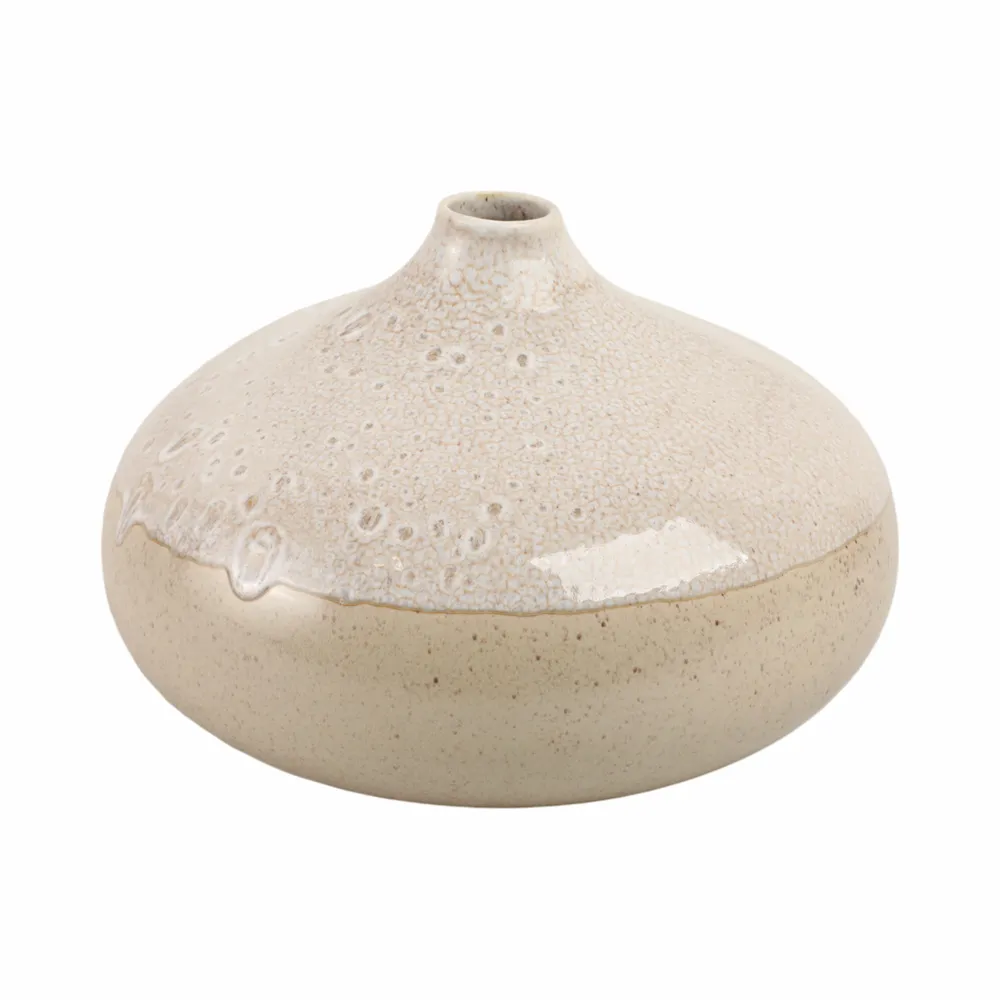 EMMETOAK CREAM VASE 9 (IN)