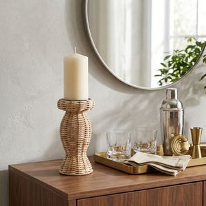 FINTONVIEW BROWN CANDLE HOLDER 10 (IN) 2