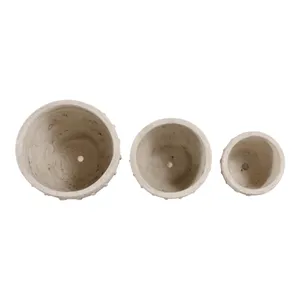 EDGEGATE SET OF 3 IVORY PLANTER 8 (IN) 8