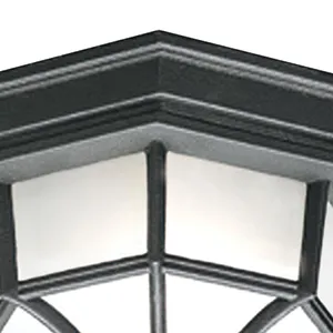 Cirque 10.5'' Wide 1-Light Outdoor Flush Mount - Black 3