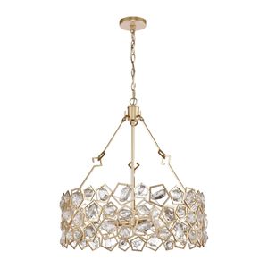 Levana 24'' Wide 5-Light Chandelier - Gold 2