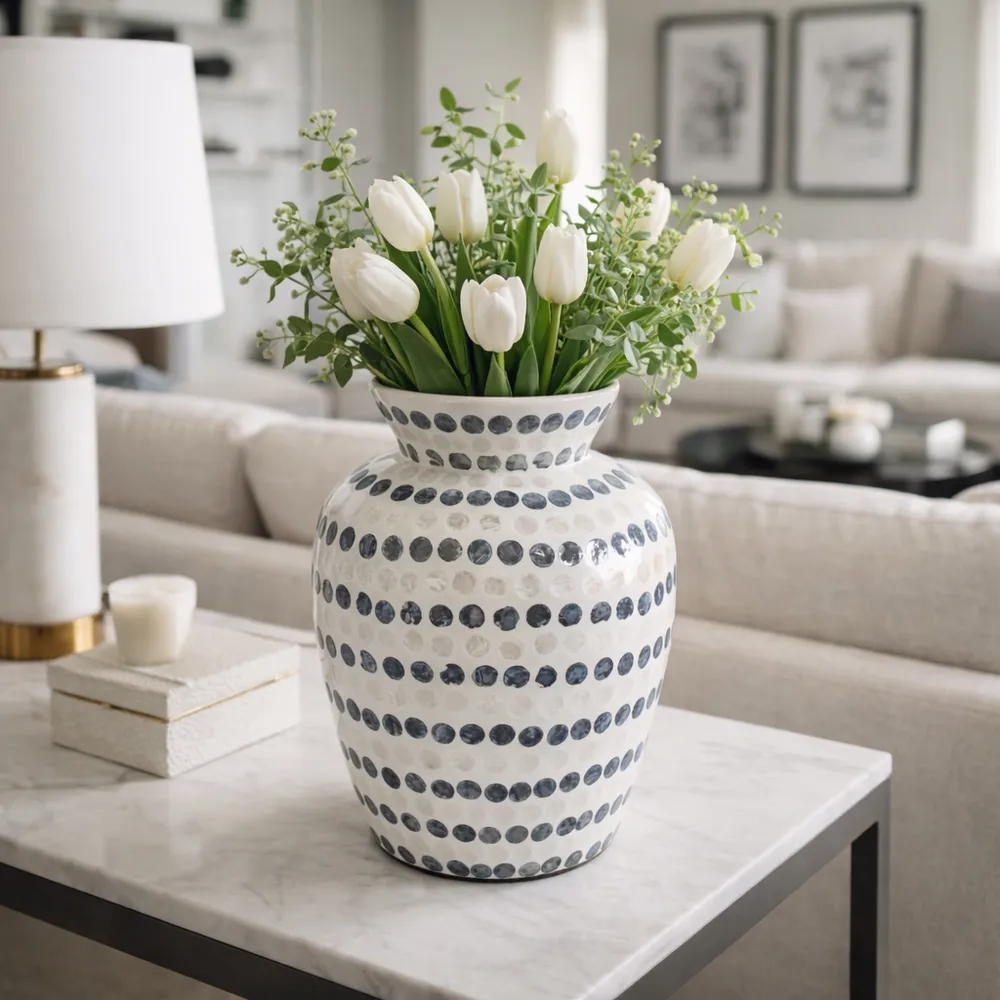 HACKETTBURN BLUE VASE 13 (IN)