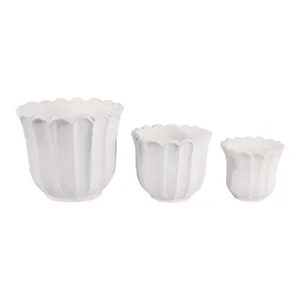 CASPERBROOK SET OF 3 WHITE PLANTER 13 (IN) 5