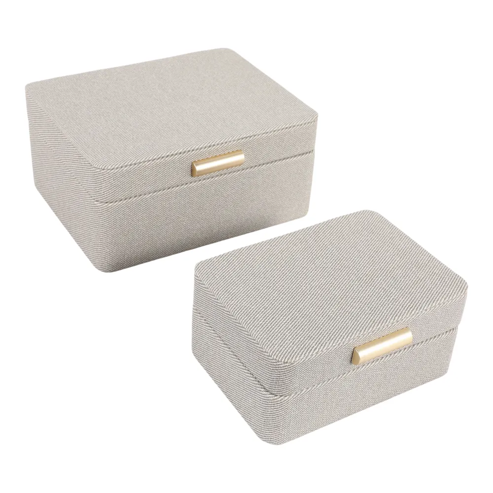 EVERTONPORT SET OF 2 GREEN BOXES 4 (IN)