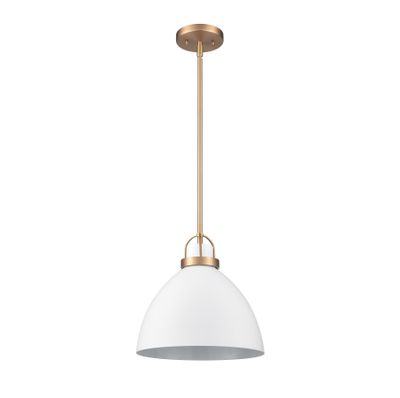 Somerville 12″ Wide 1-Light Pendant - Matte White
