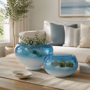LOCHWOOD SET OF 2 BLUE BOWLS 9 (IN) 2