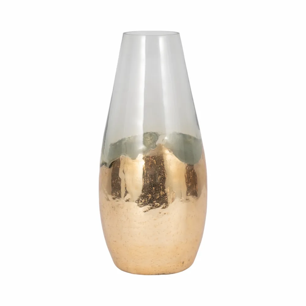 REEDMORE CLEAR GLASS VASE 15 (IN)