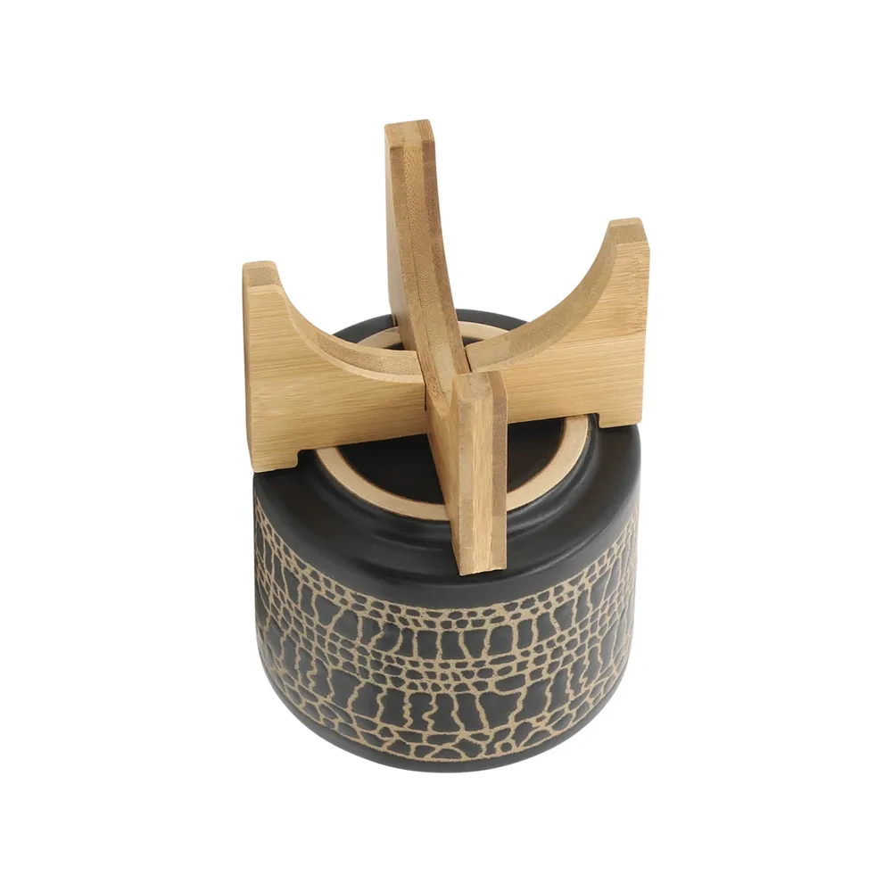 LANDONVIEW SET OF 2 BLACK PLANTER 11 (IN)