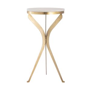 Rowe Accent Table - Aged Brass 1