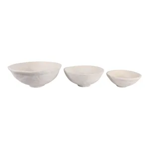 BECKLEY SET OF 3 WHITE BOWLS 10 (IN) 6