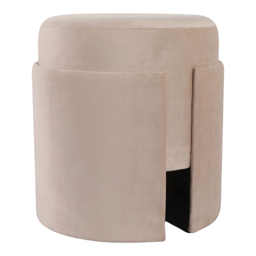 HADLEYTON IVORY OTTOMAN 18 (IN)