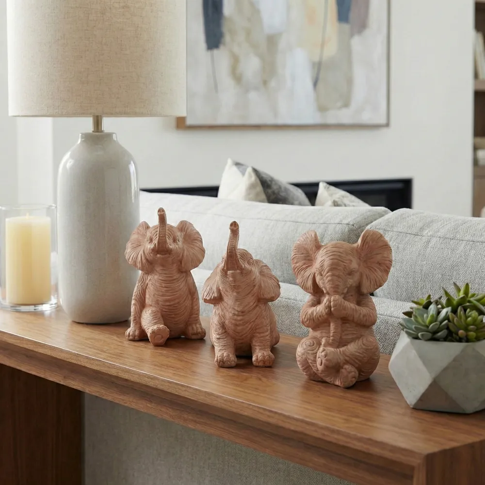 WALTONTON SET OF 3 BROWN DECOR 6 (IN)
