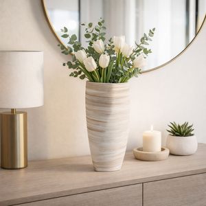 RIDLEYLAKE TAN VASE 18 (IN) 2