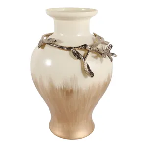 HOPEPORT GOLD VASE 19 (IN) 4
