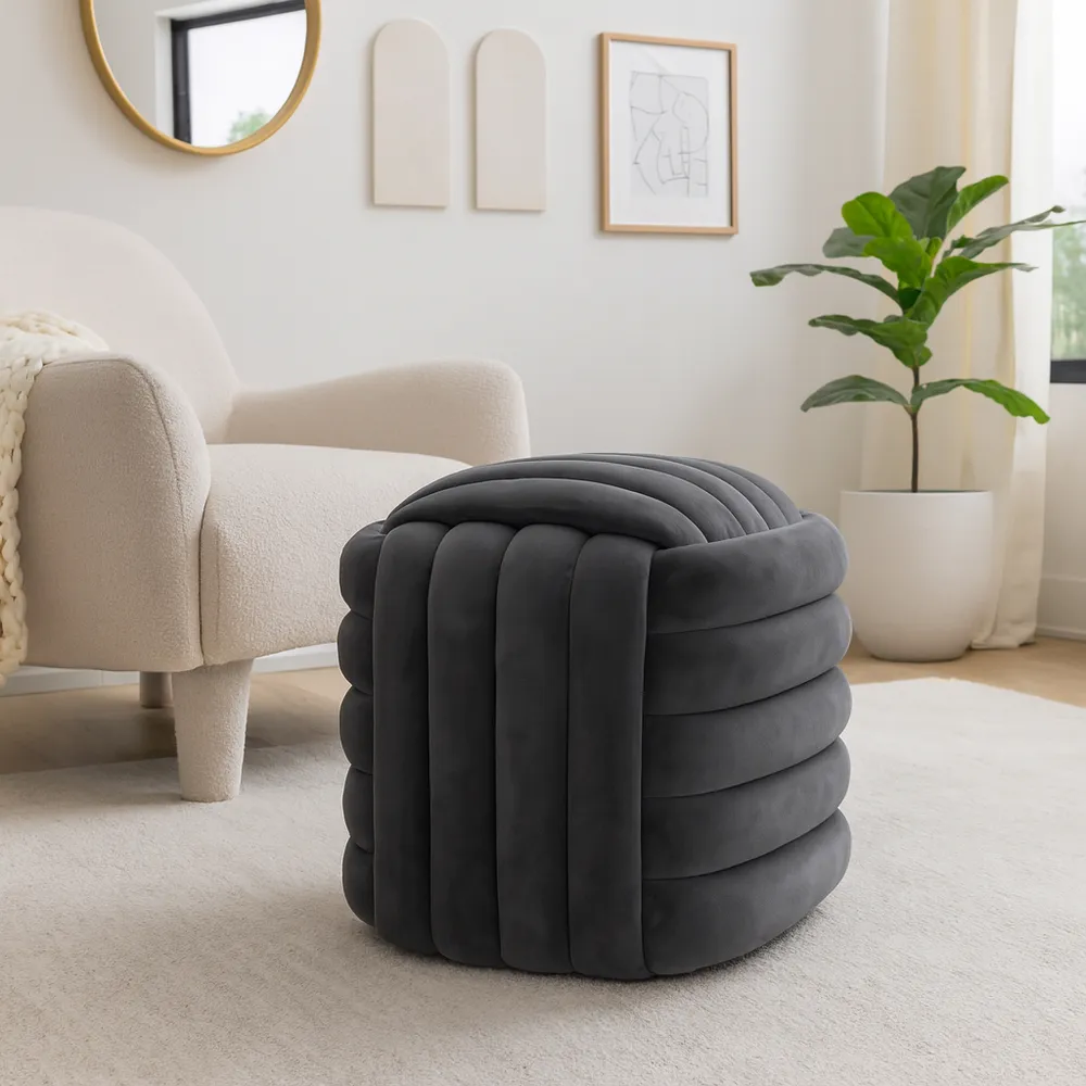 COLEOAK GRAY STOOL 19 (IN)