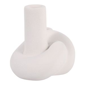 CORBINVIEW WHITE CANDLE HOLDER 6 (IN) 6