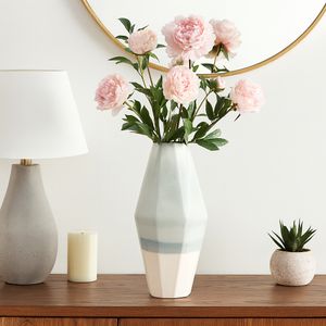 ROMANROSE BLUE VASE 18 (IN) 12