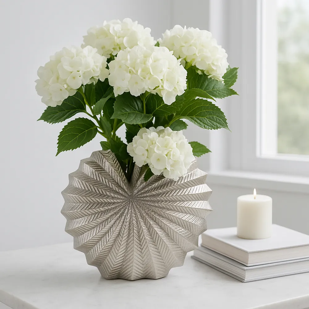 DERMOTOAK SILVER VASE 14 (IN)
