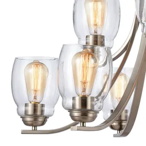 Calistoga 30.5'' Wide 9-Light Chandelier - Brushed Nickel 2