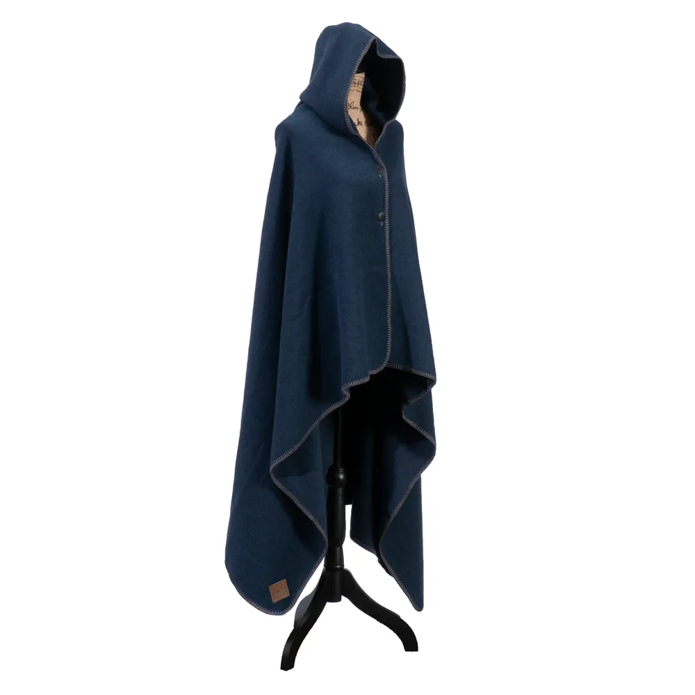 Solid Midnight - Hooded Throw - 72x48