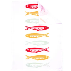 Seaside Sardines Cotton Kitchen Towels (Set of 3) 6