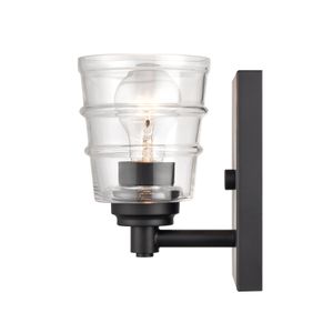 Pulsate 4.5'' Wide 1-Light Vanity Light - Matte Black 4