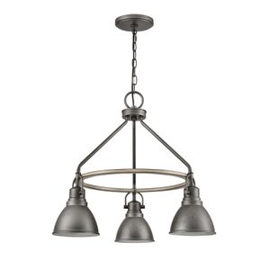 North Shore 24'' Wide 3-Light Outdoor Pendant - Iron 2