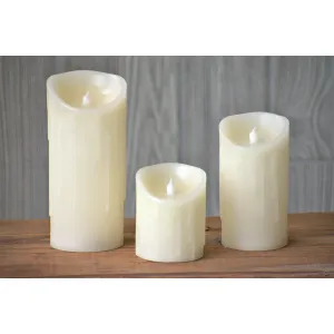 Cream Drip Silicone Dip LED Candle 3in by 4in 2