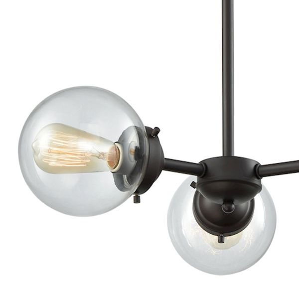 Beckett 22'' Wide 3-Light Chandelier - Oil Rubbed Bronze