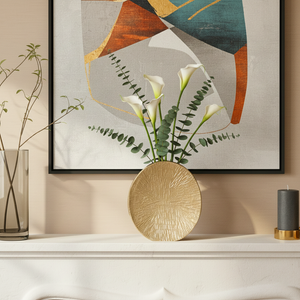 CUTTERROSE GOLD VASE 8 (IN) 2