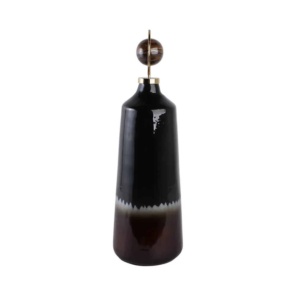 GRAYDONWIND BROWN GLASS VASE 26 (IN)