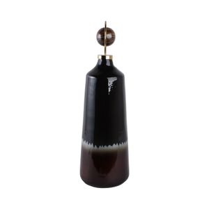 GRAYDONWIND BROWN GLASS VASE 26 (IN) 4