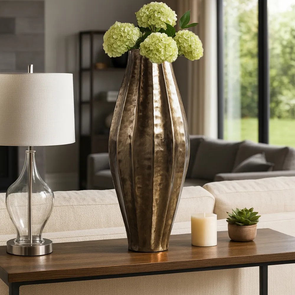 DALTONLEY GOLD VASE 27 (IN)