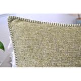 Soft Chenille Throw Pillow Covers With Stitched Edge 2