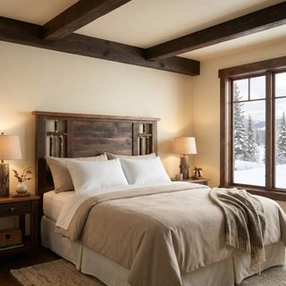 Appalachian Windowpane Headboard - Cal King