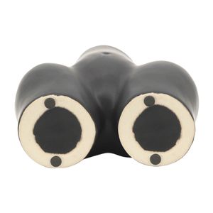 HELENAOAK BLACK VASE 6 (IN) 8