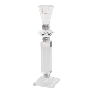 GRANLEYSHAW CLEAR CANDLE HOLDER 11 (IN) 1