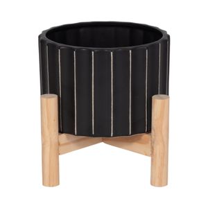 CLAXTONFIELD BLACK PLANTER 6 (IN) 5