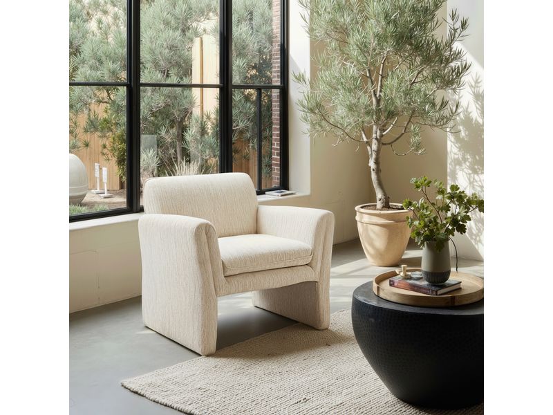 Dobra Accent Chair Oatmeal Beige 2